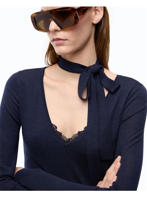 Maglia in lana con pizzo e fusciacca PINKO | 107775A3O1/G03